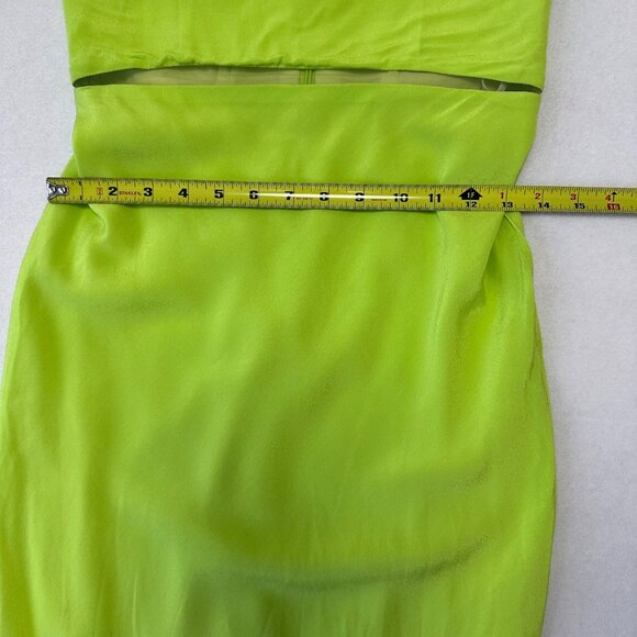 LOVERS + FRIENDS Pryce Sleeveless Maxi Dress Gown Size S Bright LIme Green - Picture 13 of 16